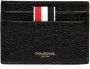 Thom Browne Leren pasjeshouder dames leer Eén 001 BLACK - Thumbnail 1
