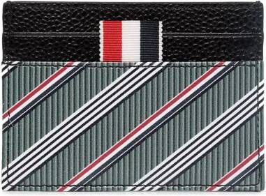 Thom Browne Leren pasjeshouder Grijs