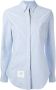 Thom Browne Long Sleeve Shirt Grosgrain Placket In Blue Oxford Blauw - Thumbnail 1