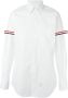Thom Browne Long Sleeve Shirt With Grosgrain Armbands In White Oxford - Thumbnail 1