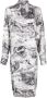 Thom Browne Midi-jurk met print Wit - Thumbnail 1