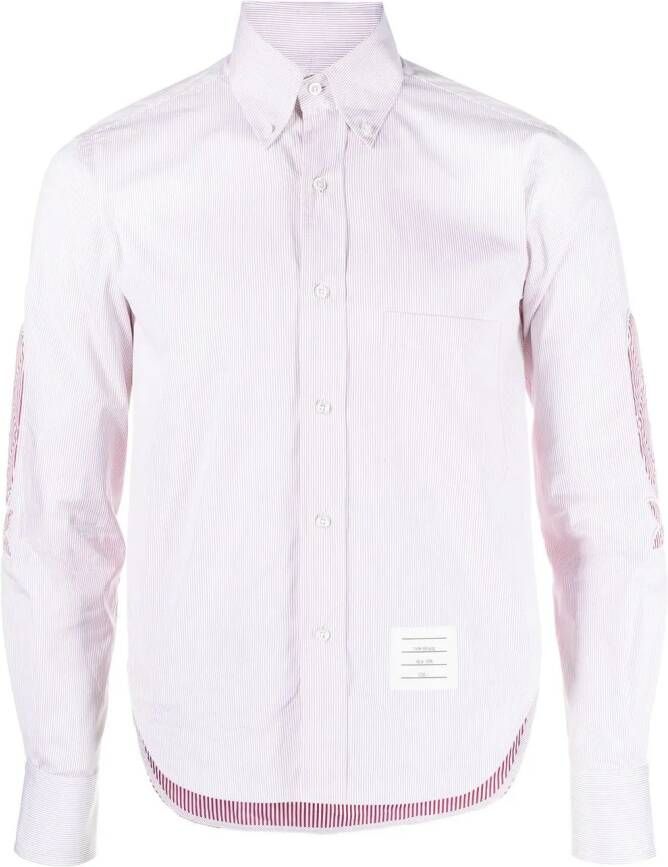 Thom Browne Overhemd met elleboogpatch Rood