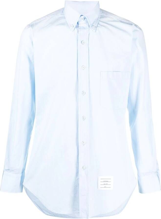Thom Browne Overhemd met knopen Blauw