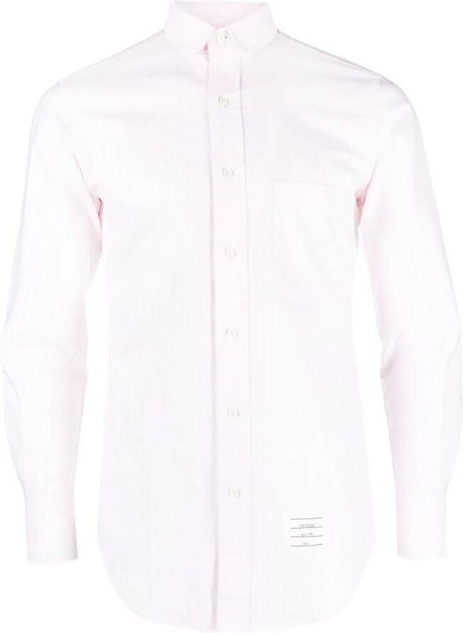 Thom Browne Overhemd met krijtstreep Roze
