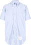 Thom Browne Overhemd met logopatch Blauw - Thumbnail 1