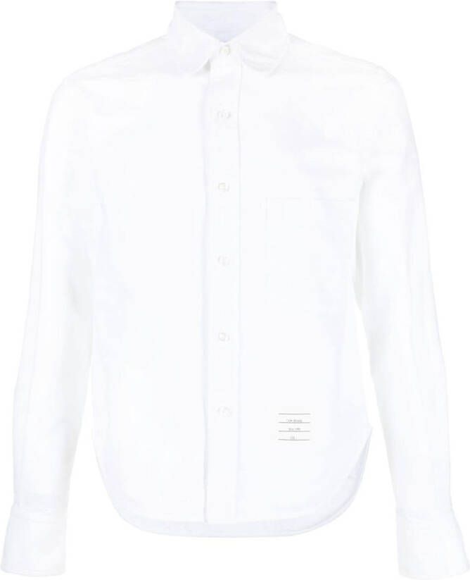 Thom Browne Overhemd met logopatch Wit