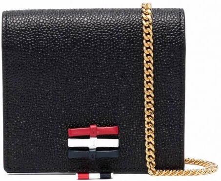 Thom Browne Pasjeshouder met kettingband Zwart