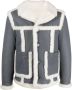 Thom Browne Pilotenjack met lammy afwerking Grijs - Thumbnail 1