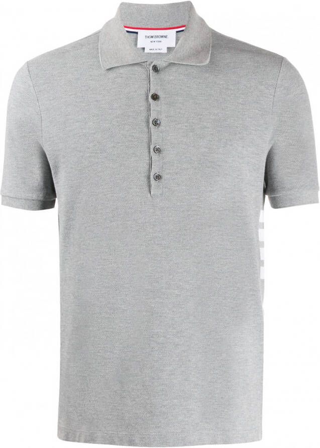 Thom Browne Piqué poloshirt Grijs