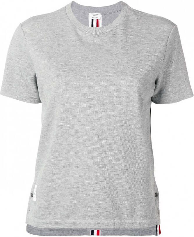 Thom Browne Piqué T-shirt Grijs