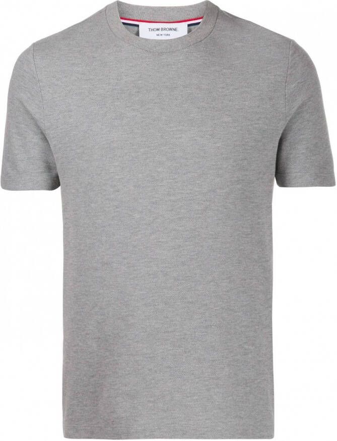 Thom Browne Piqué T-shirt Grijs