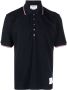 Thom Browne Poloshirt met 4 strepen Blauw - Thumbnail 1