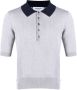 Thom Browne Poloshirt met contrasterende kraag Grijs - Thumbnail 1