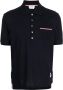 Thom Browne Poloshirt met gestreept detail Blauw - Thumbnail 1