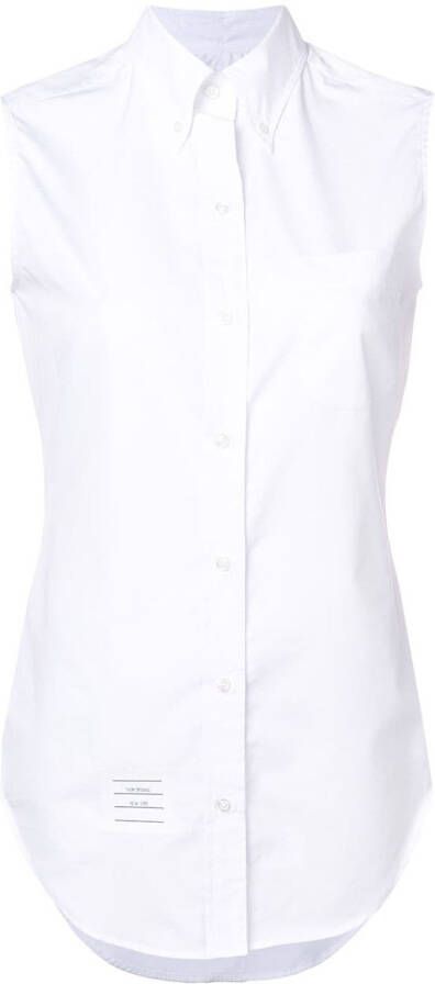 Thom Browne Popeline blouse Wit
