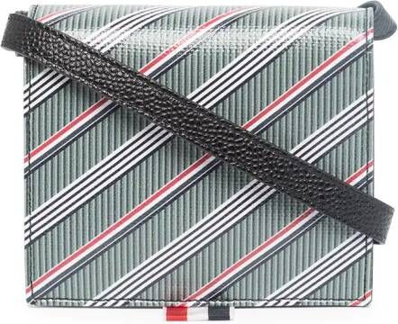 Thom Browne Portemonnee met RWB-streep Grijs