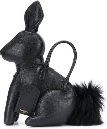 Thom Browne Rabbit bewerkte tas Zwart