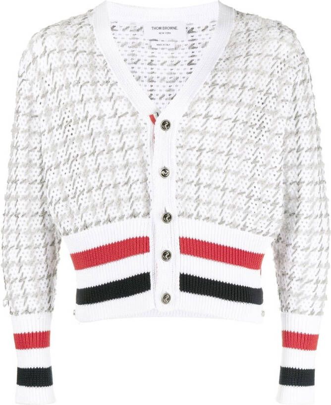 Thom Browne Intarsia vest Grijs