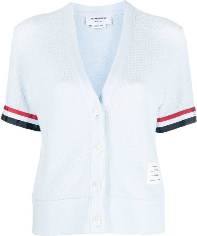 Thom Browne Vest met korte mouwen Blauw