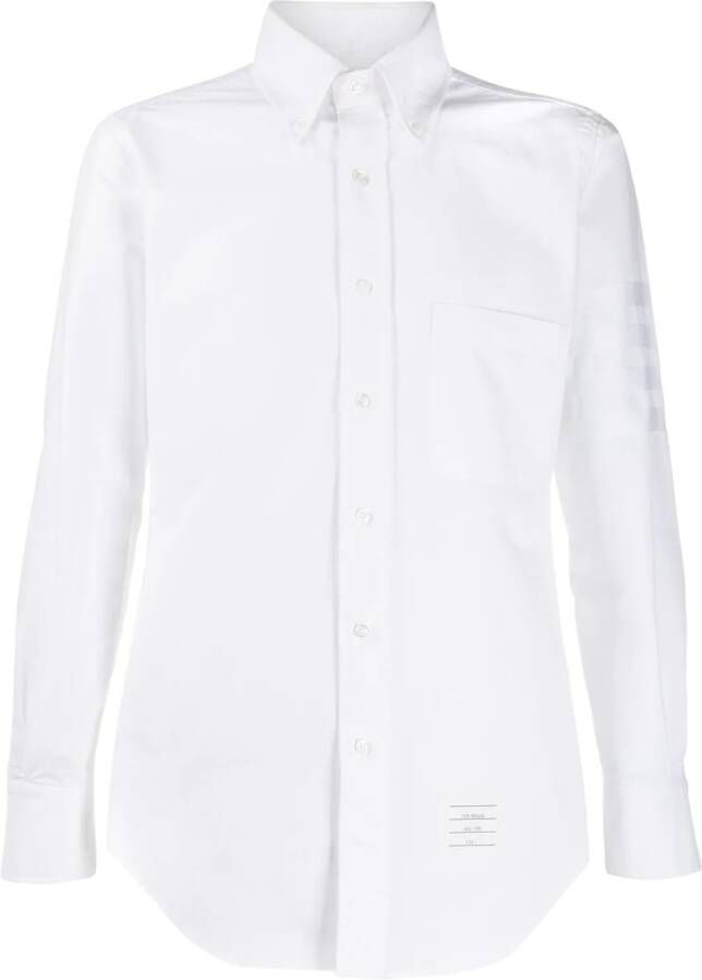 Thom Browne Satijnen overhemd Wit