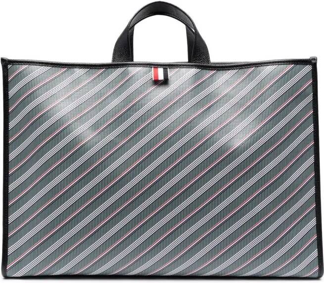 Thom Browne Shopper met monogram Grijs