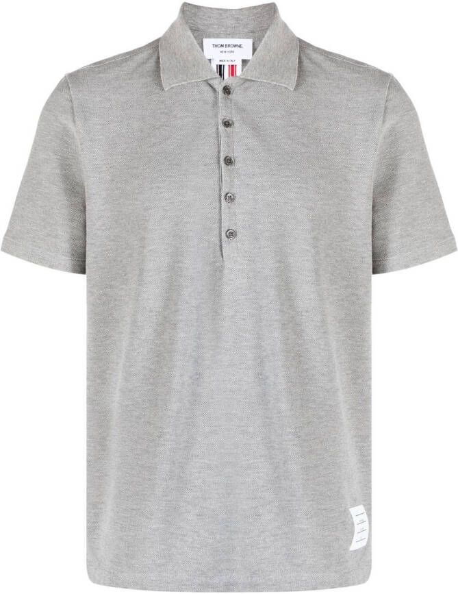 Thom Browne Katoenen poloshirt Grijs