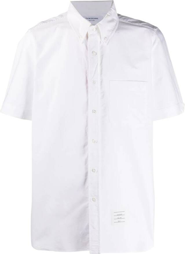 Thom Browne Overhemd met afwerking Wit