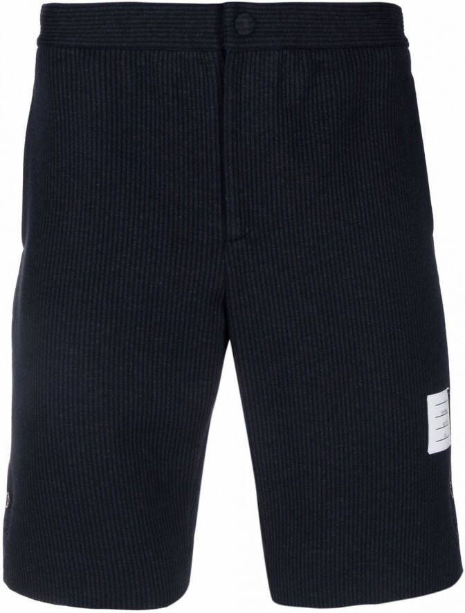 Thom Browne Shorts met print Blauw