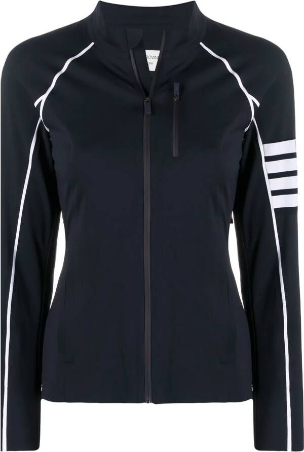 Thom Browne Sportjack met rits Blauw