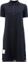 Thom Browne Striped Cotton Pique Polo Dress Blauw - Thumbnail 1