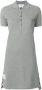Thom Browne Striped Cotton Pique Polo Dress Grijs - Thumbnail 1