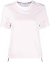 Thom Browne T-shirt met asymmetrische afwerking 680 LT PINK - Thumbnail 1