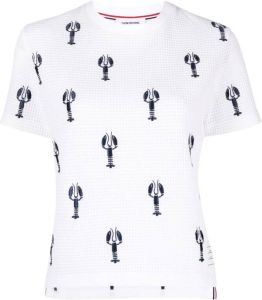 Thom Browne T-shirt met borduurwerk Wit