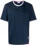 Thom Browne T-shirt met contrasterende afwerking Blauw - Thumbnail 1