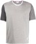 Thom Browne T-shirt met contrasterende mouw Grijs - Thumbnail 1