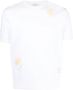 Thom Browne T-shirt met geborduurde bloemen Wit - Thumbnail 1