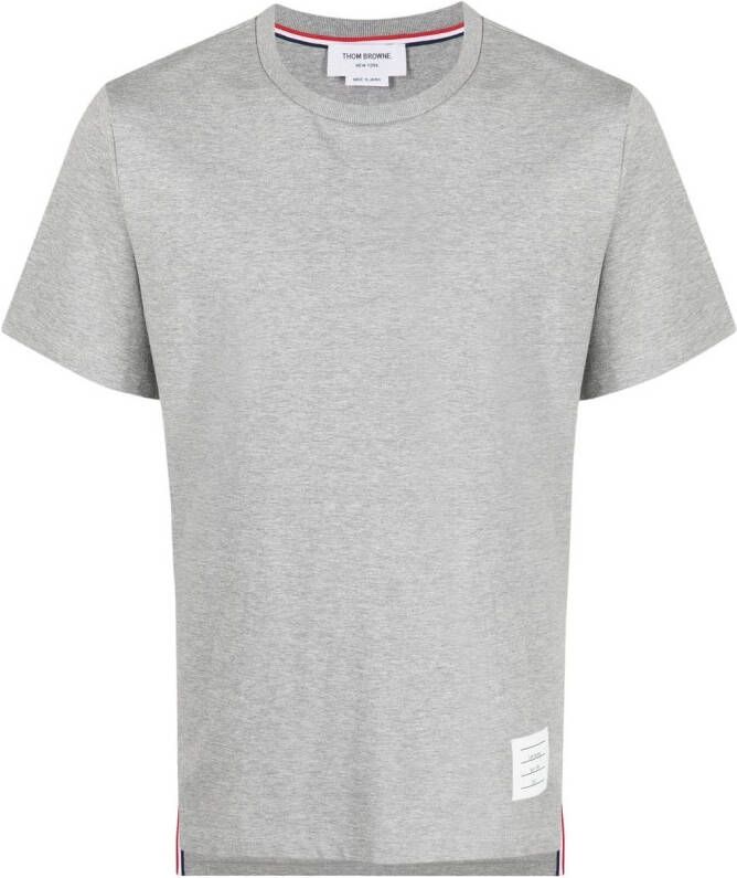 Thom Browne T-shirt met logopatch Grijs