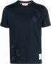 Thom Browne T-shirt met paisley-print Blauw - Thumbnail 1