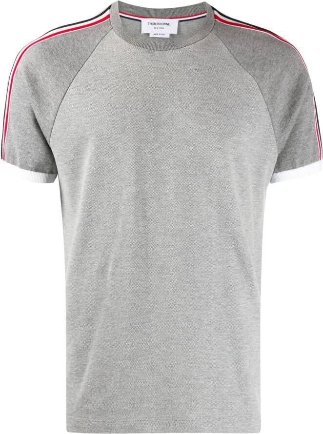 Thom Browne T-shirt met raglan mouwen Grijs