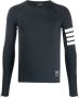 Thom Browne T-shirt met vier strepen Blauw - Thumbnail 1