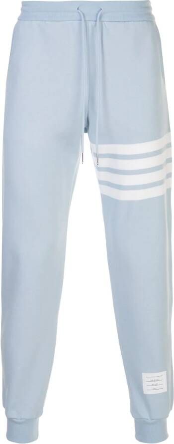 Thom Browne Trainingsbroek met detail Blauw