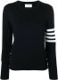 Thom Browne Trui met 4 strepen Blauw - Thumbnail 1