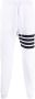 Thom Browne Katoenen trainingsbroek met 4 strepen Wit - Thumbnail 1