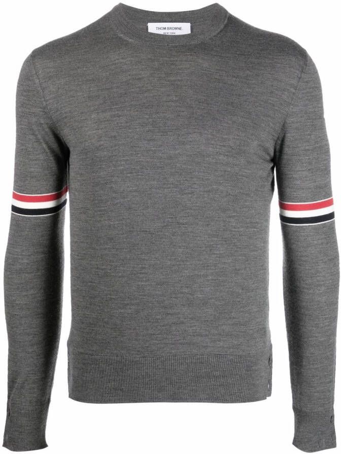 Thom Browne Trui met RWB-streep Grijs