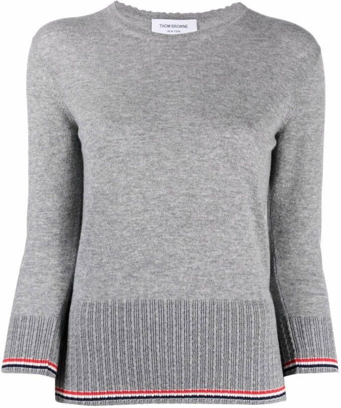 Thom Browne Trui met RWB-streep Grijs