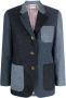 Thom Browne Tweed blazer Blauw - Thumbnail 1