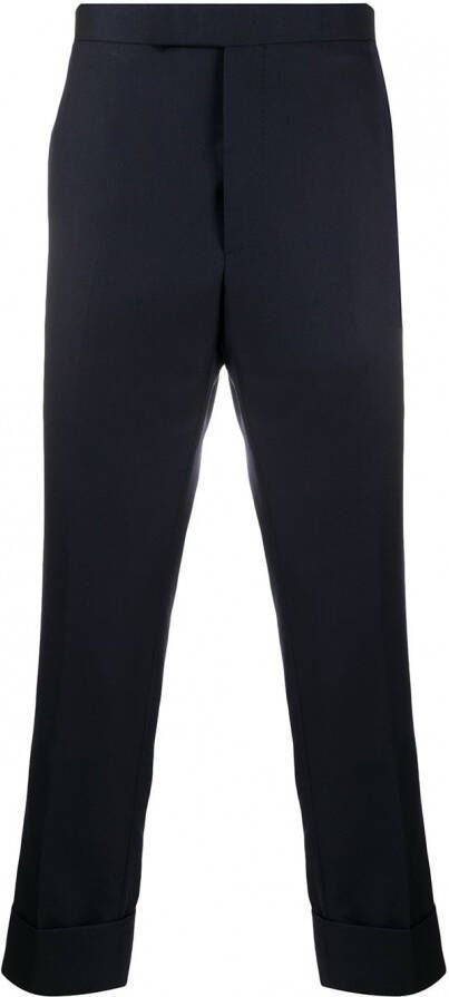 Thom Browne Twill broek Blauw