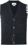 Thom Browne V-Neck Cardigan Vest In Cashmere Grijs - Thumbnail 1