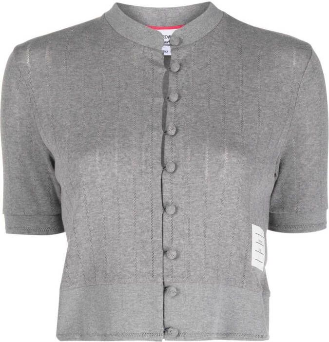 Thom Browne Vest met korte mouwen Grijs