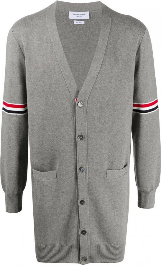 Thom Browne Vest met stiksels Grijs